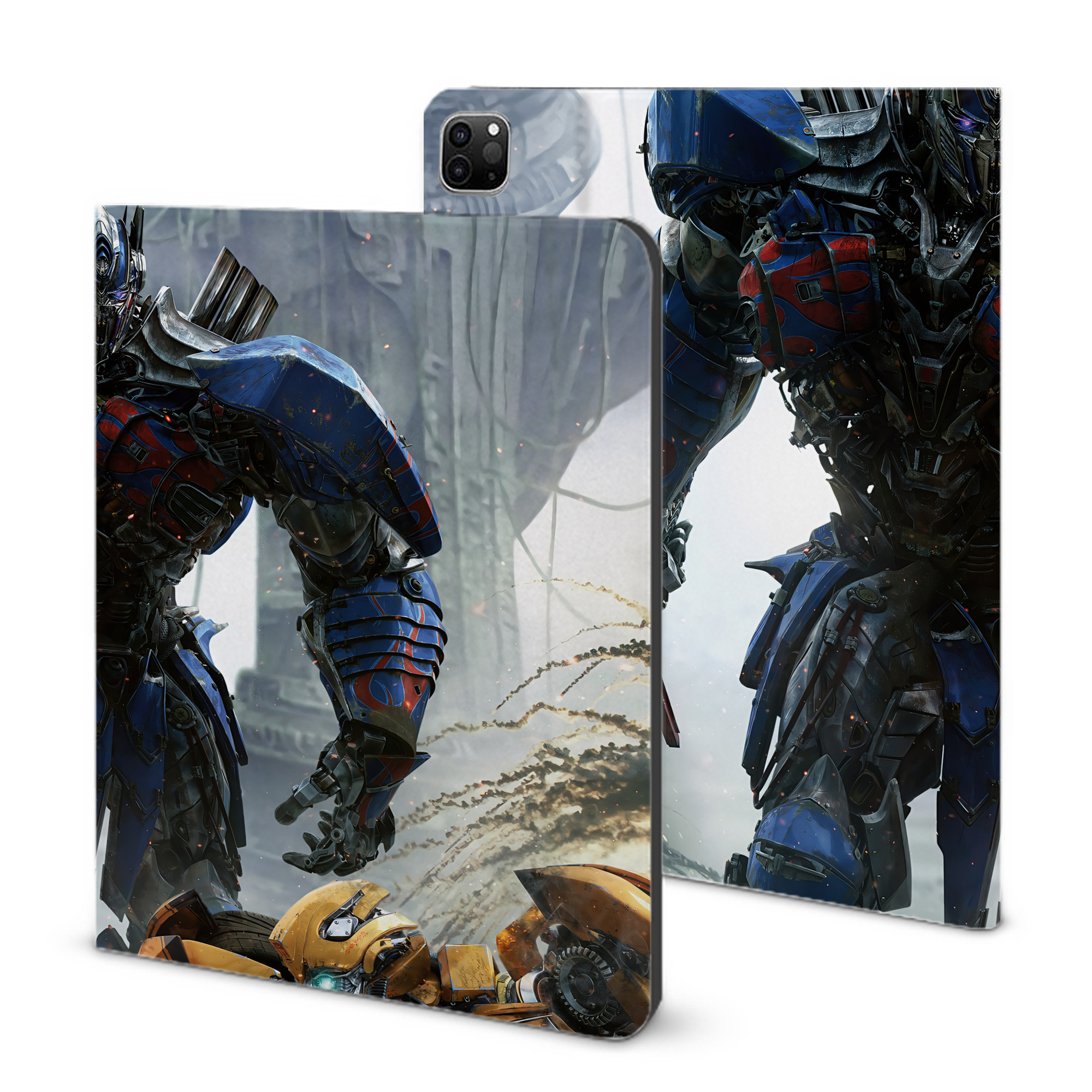 （画像用） Transformers トランスフォーマー IPad ケース ブック型 PUレザー TPU 耐衝撃 軽量 薄型 ペン収納なし 全面保護 IPad 各モデル対応